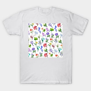 Genshin Impact Flowers Print (White) T-Shirt